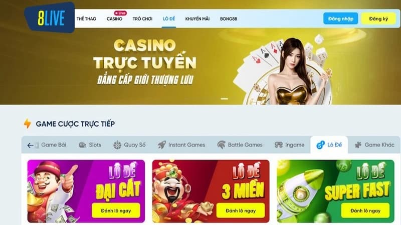 Những điểm đặc trưng của 8LIVE 